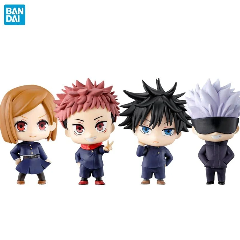 Mini Figurines Jujutsu Kaisen – Satoru Gojo, Itadori Yuji, Kugisaki Nobara (Gashapon)