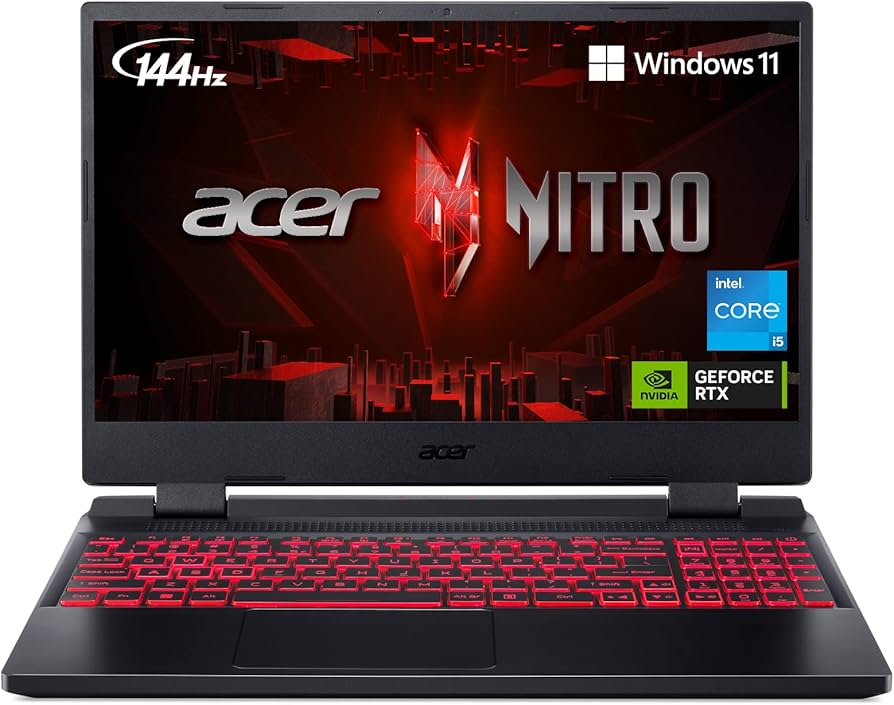 🔥 Acer Nitro 5 Gaming – i5 12th Gen | RTX 4060 8GB | 144Hz | 16Go DDR5 | SSD NVMe 🔥